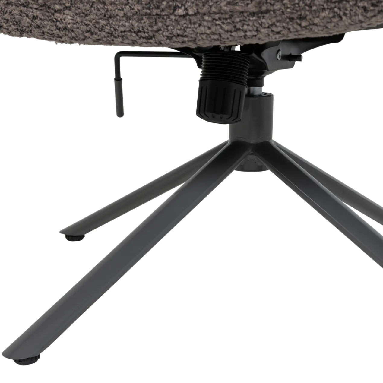 Soren verstelbare draaifauteuil wollig bruin