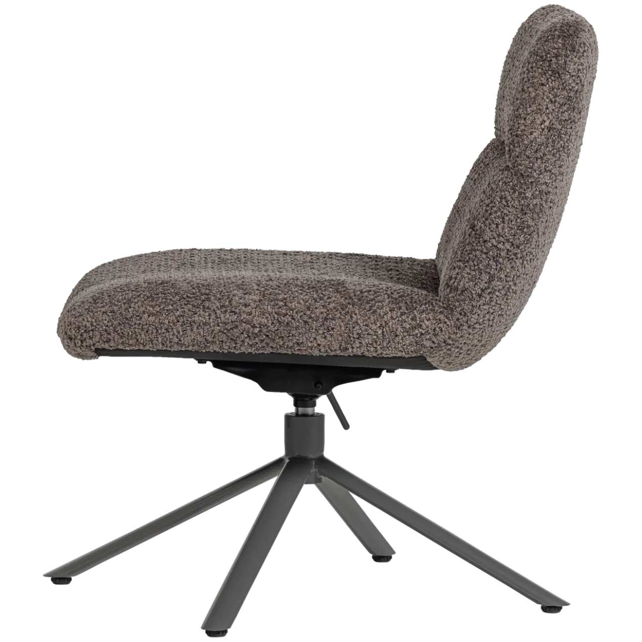 Soren verstelbare draaifauteuil wollig bruin