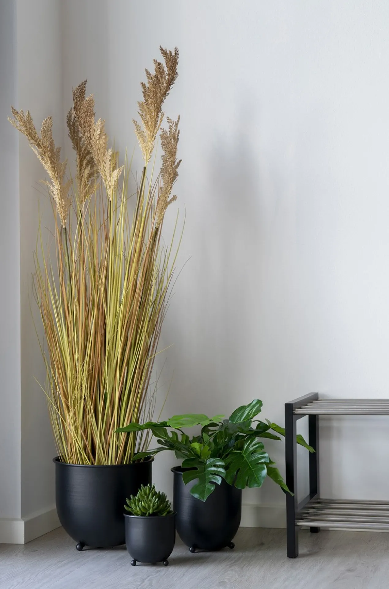 Sorghum kunstplant Pauline - 110 cm Bruin