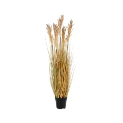Sorghum kunstplant Pauline - 110 cm Bruin