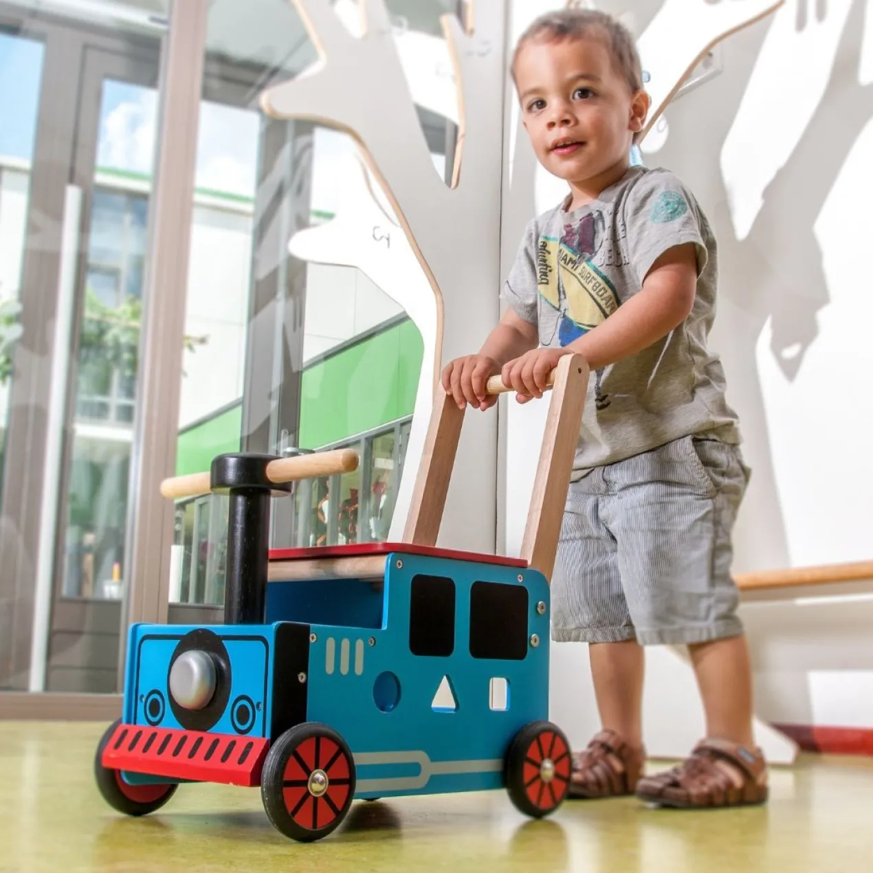 Speelgoed Duwwagen Trein