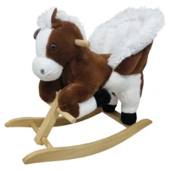 Speelgoed Hobbelpaard steigerend paard inzit