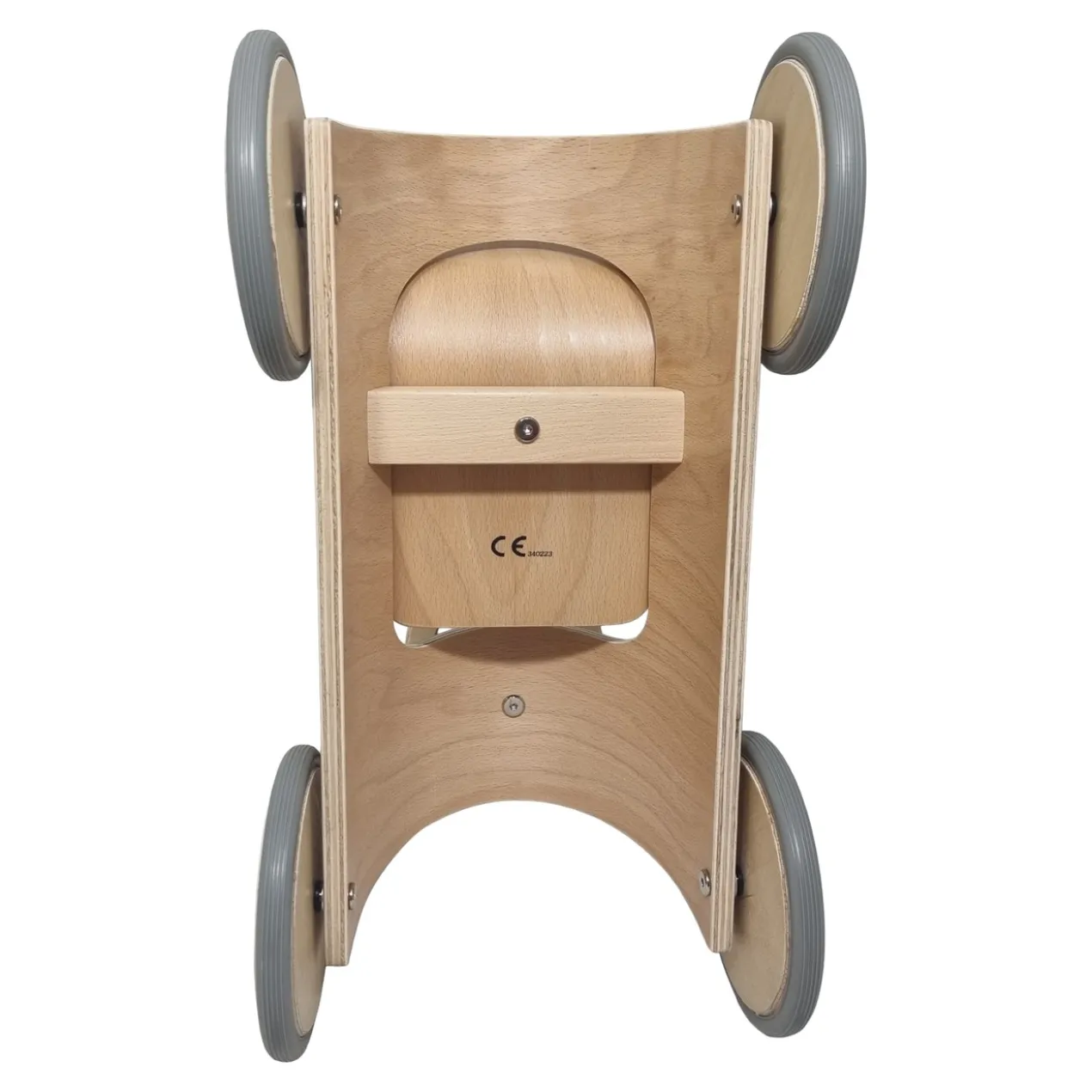 Speelgoed loopauto naturel van hout