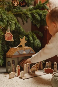 Speelkoffer kerststal
