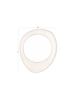 Spiegel AREN hout zwart M