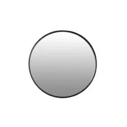 Spiegel rond 60 - zwart