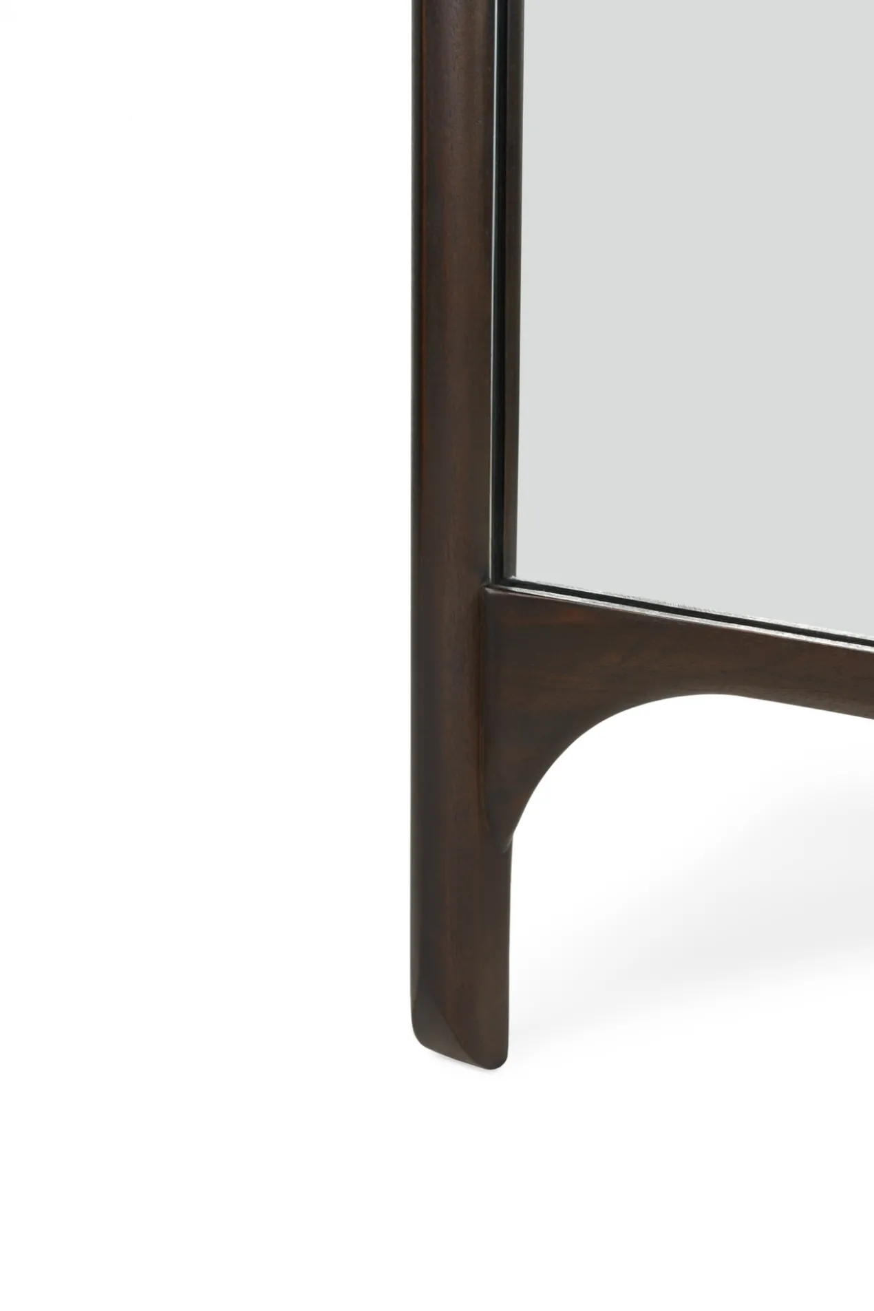 Spiegel staand PI donker mahonie 55x190cm