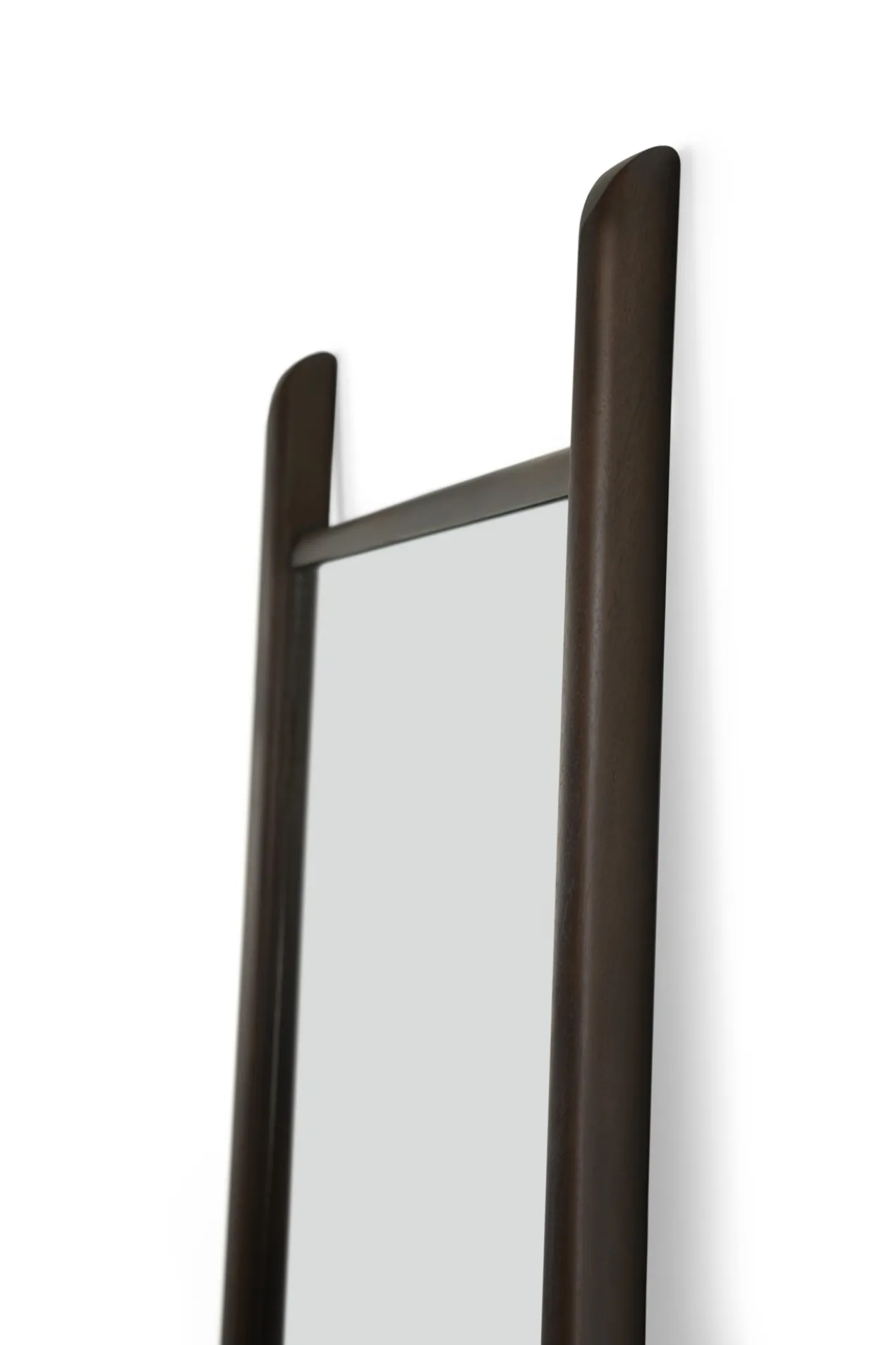 Spiegel staand PI donker mahonie 55x190cm