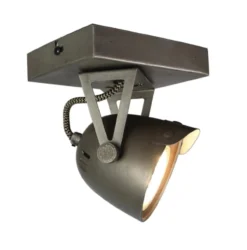 Spot Cap LED 1-lichts 14x10x14 cm Burned steel