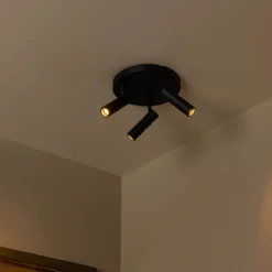 Spot Grado plafond 3-lichts zwart