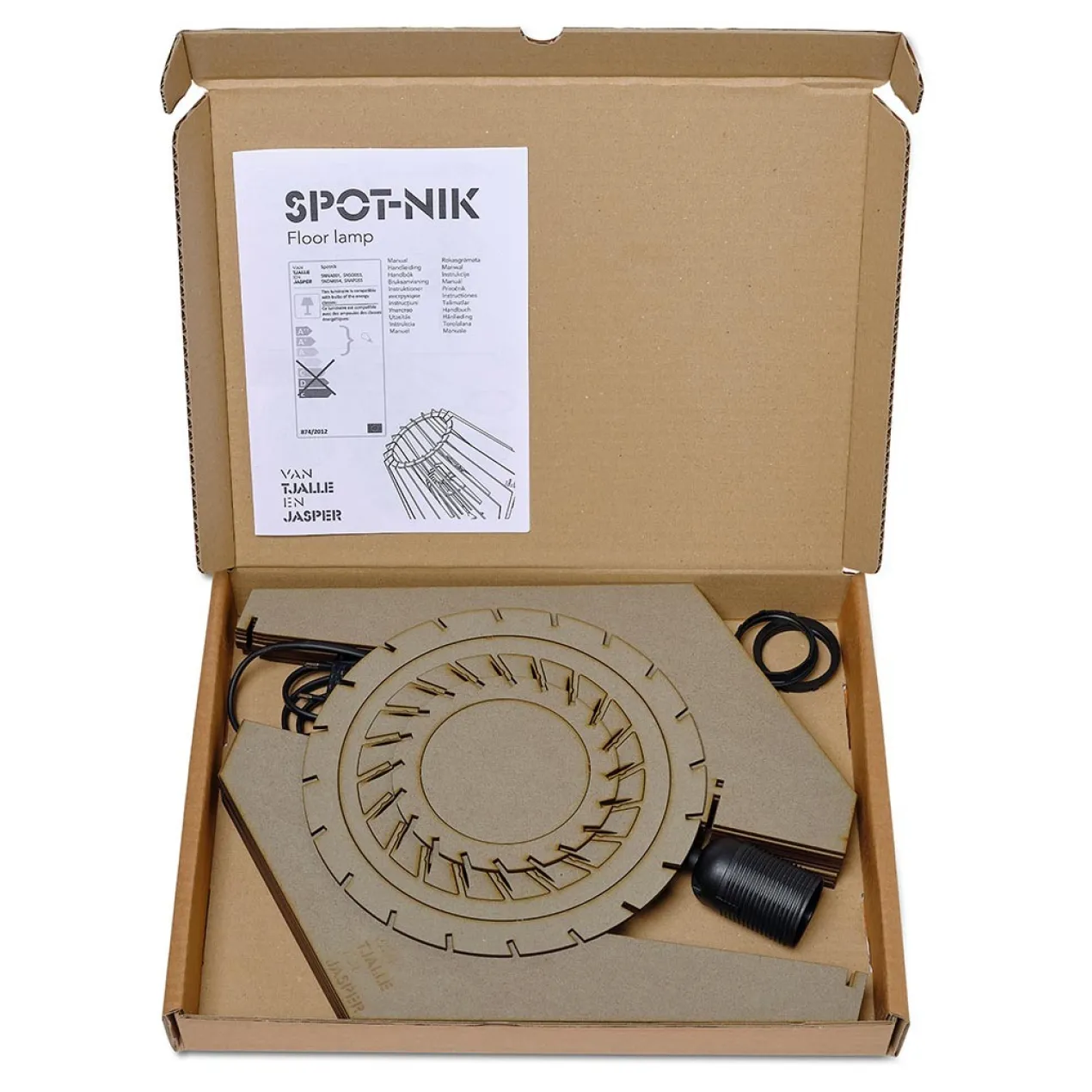 Spot-nik floor lamp - Soft Grey