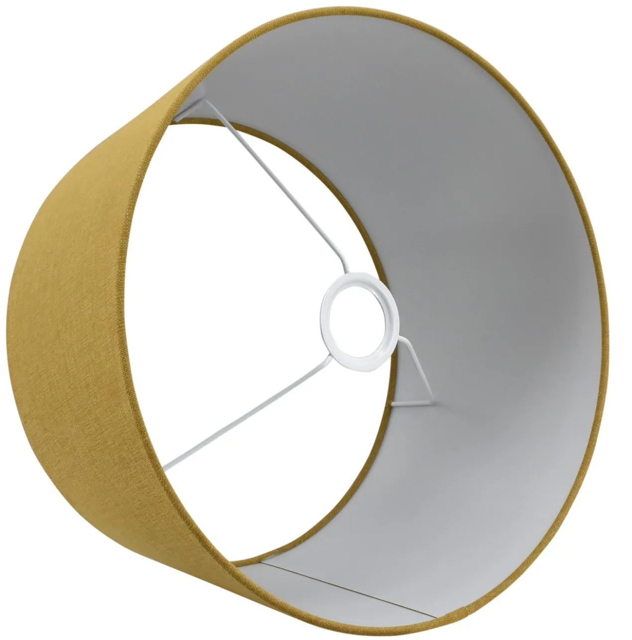 Staande lampenkap Linda mosterd 35x30x18cm