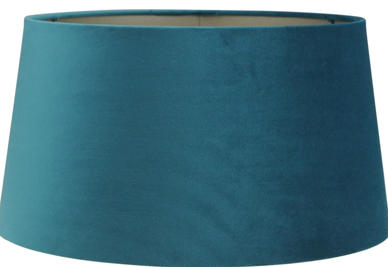 Staande lampenkap Palermo velours lake blue 35x30x18cm