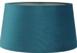 Staande lampenkap Palermo velours lake blue 40x32x22cm