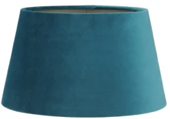 Staande lampenkap Palermo velours lake blue 25x19x14cm