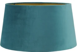 Staande lampenkap San Remo velours ocean blue 40x32x22cm