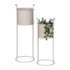 Staande plantenbak Pepijn - set van 2 Beige