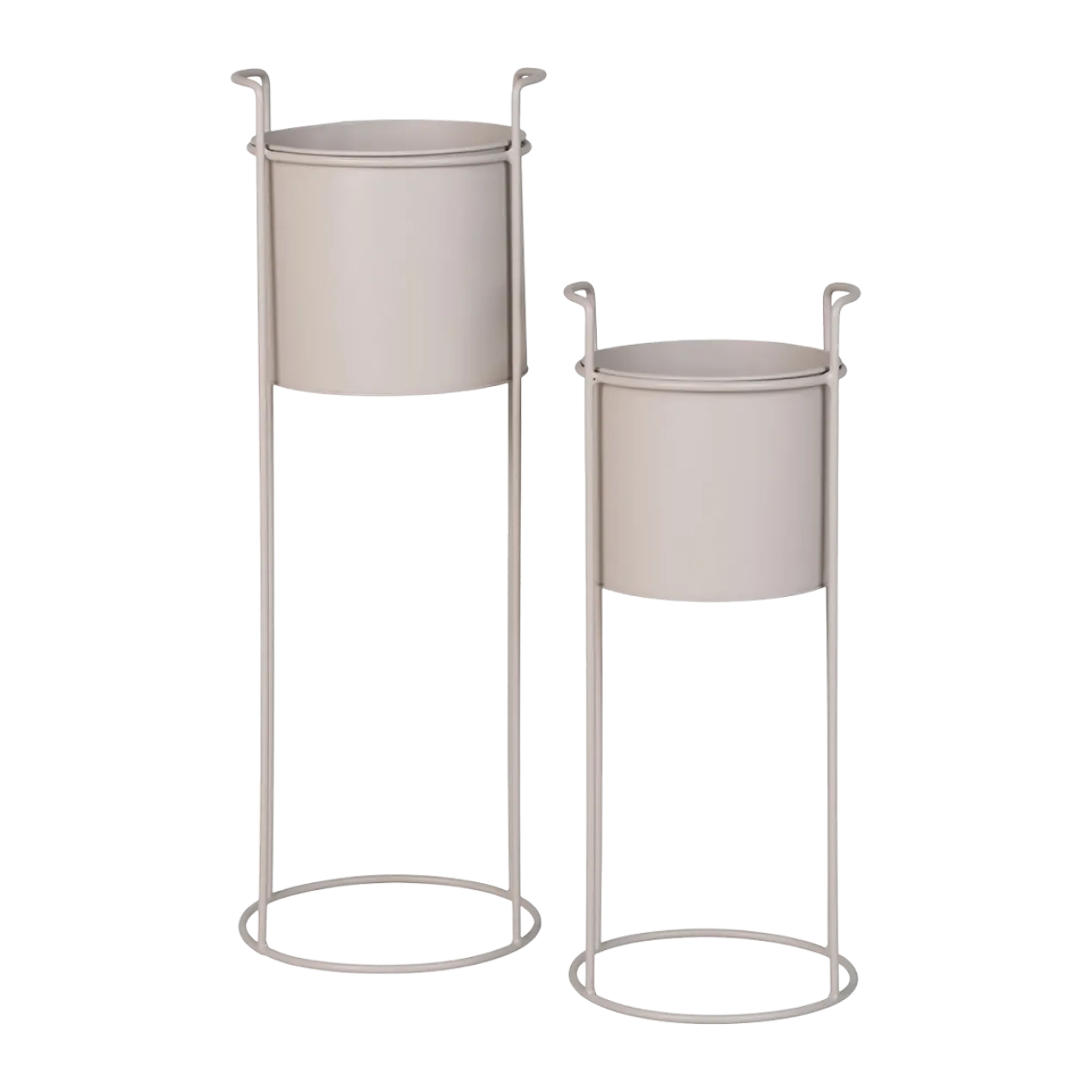 Staande plantenbak Pepijn - set van 2 Beige