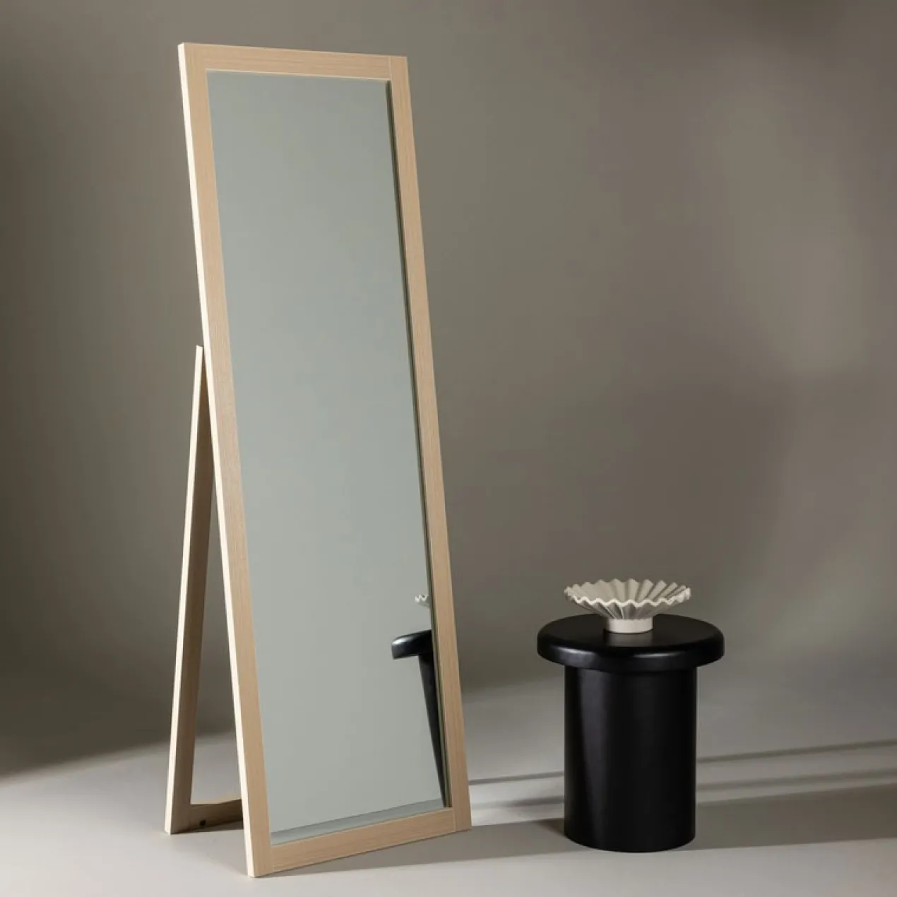 Staande spiegel Ruby hout Whitewash