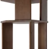 Stairs kast - bruin teak - gelakt - 45x46x204