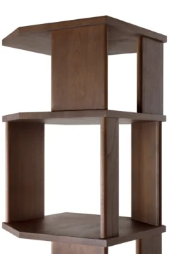 Stairs kast - bruin teak - gelakt - 45x46x204