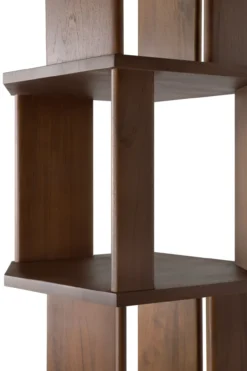 Stairs kast - bruin teak - gelakt - 45x46x204