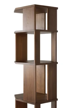 Stairs kast - bruin teak - gelakt - 45x46x204
