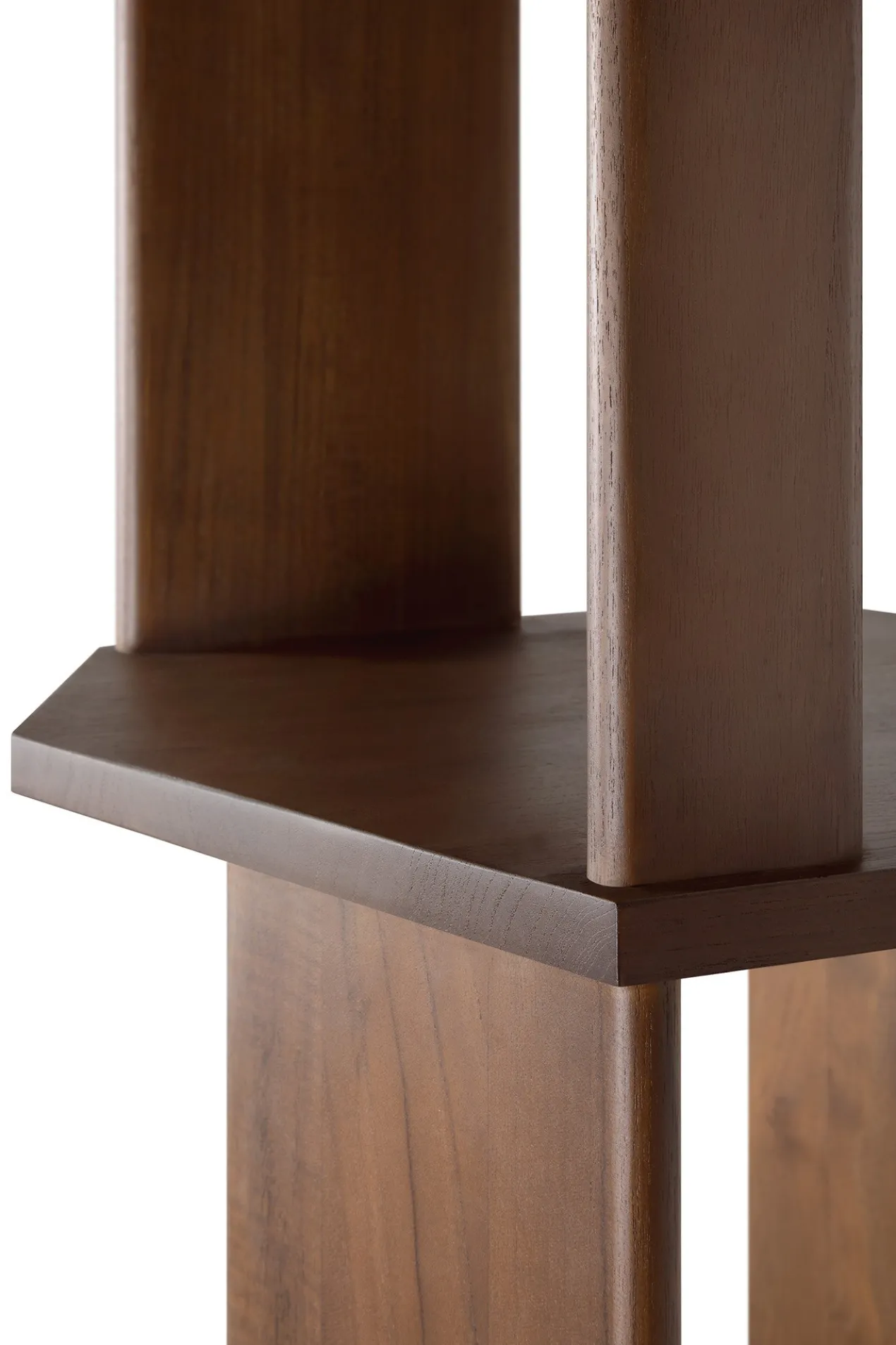 Stairs kast - bruin teak - gelakt - 45x46x204