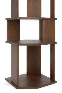 Stairs kast - bruin teak - gelakt - 45x46x204