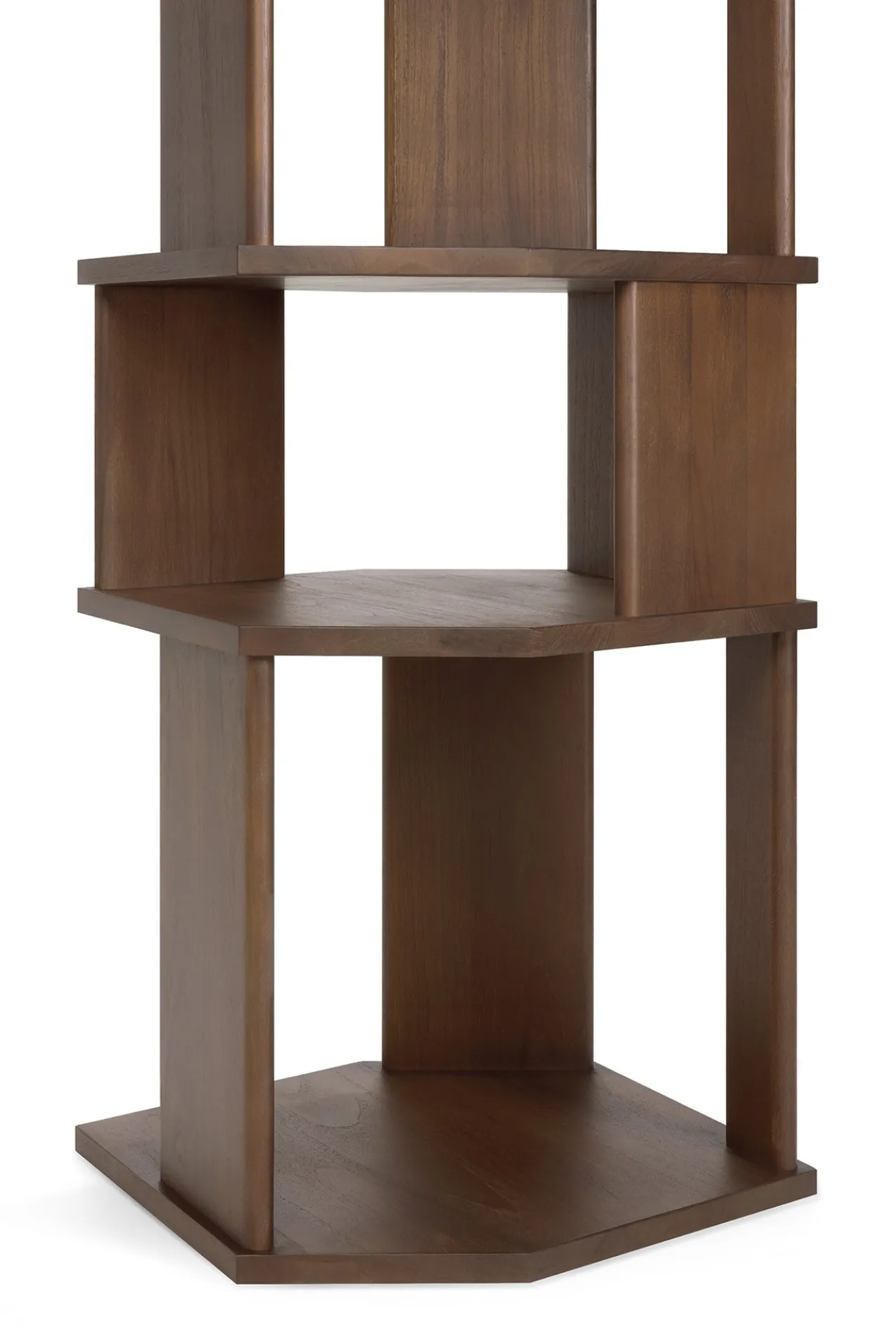 Stairs kast - bruin teak - gelakt - 45x46x204