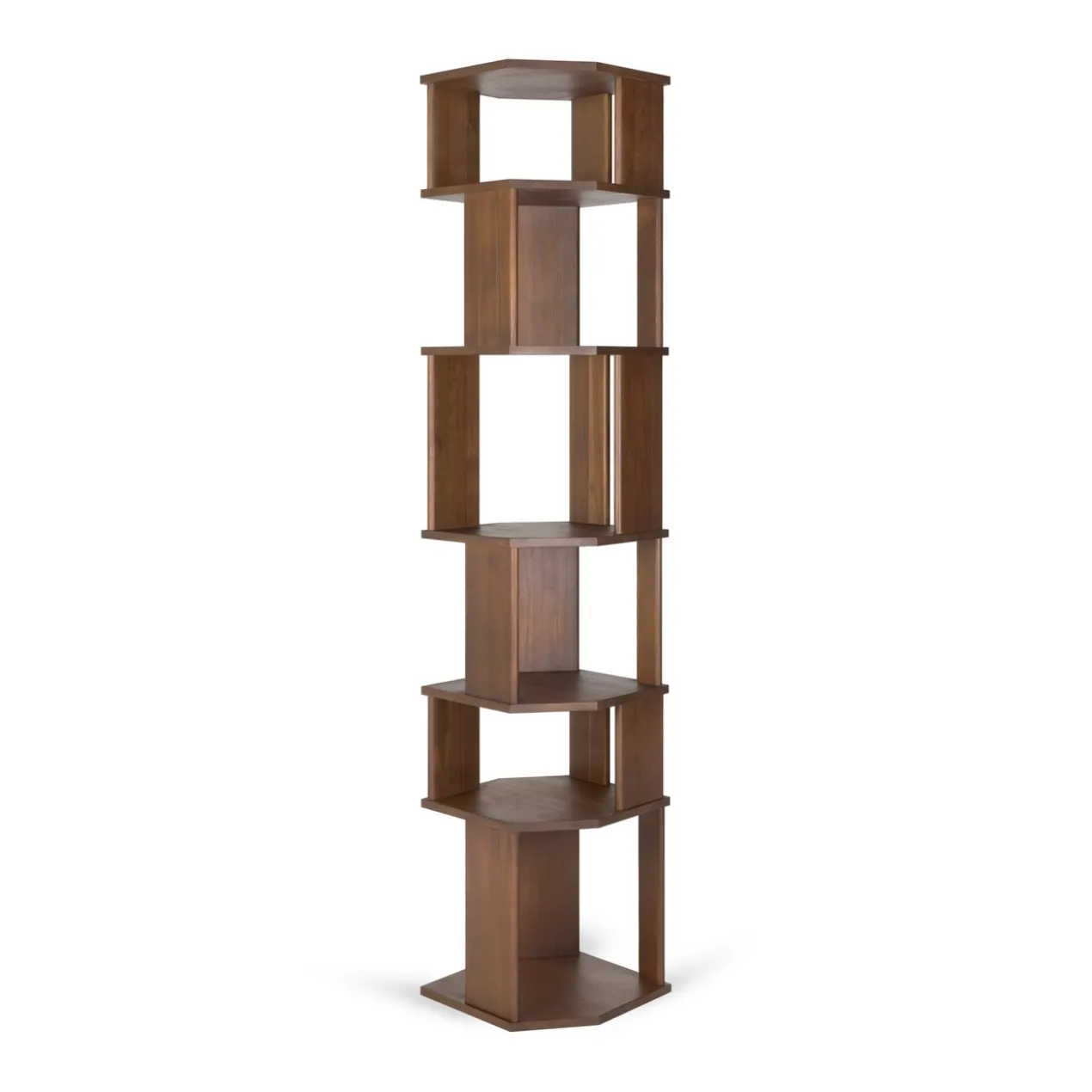 Stairs kast - bruin teak - gelakt - 45x46x204
