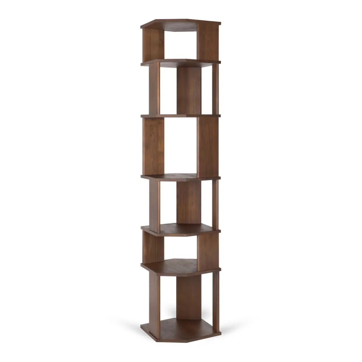 Stairs kast - bruin teak - gelakt - 45x46x204
