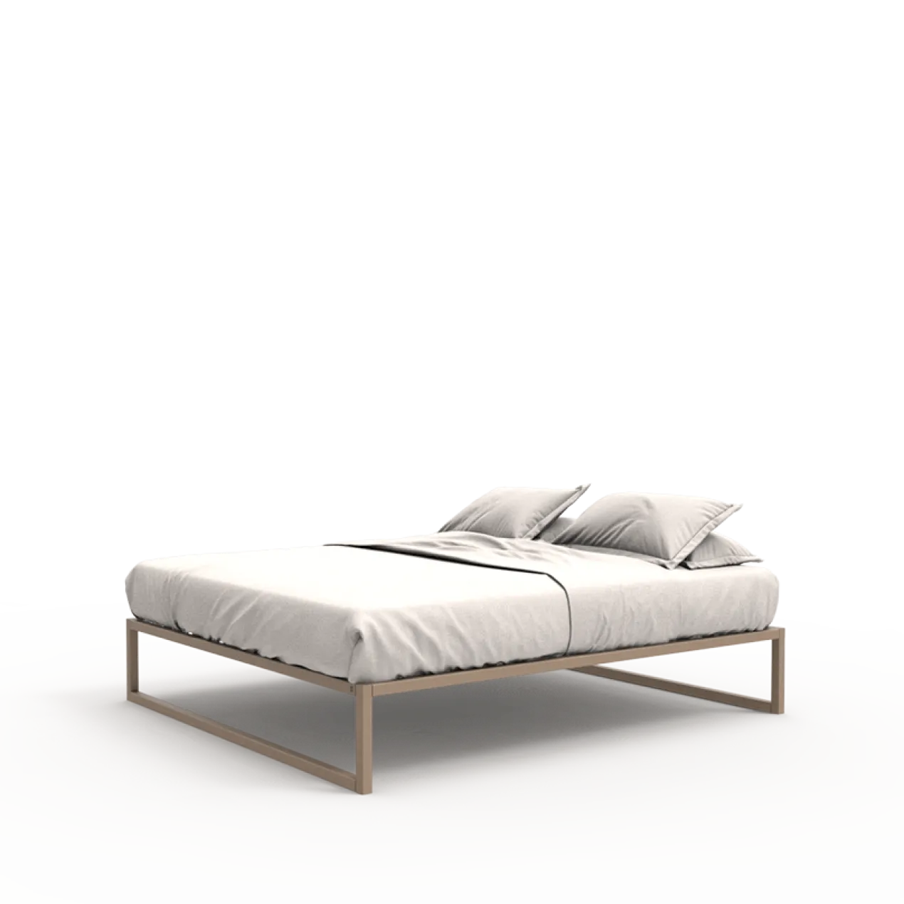 Stalen bedframe °01 | Clay 90 x 220 cm