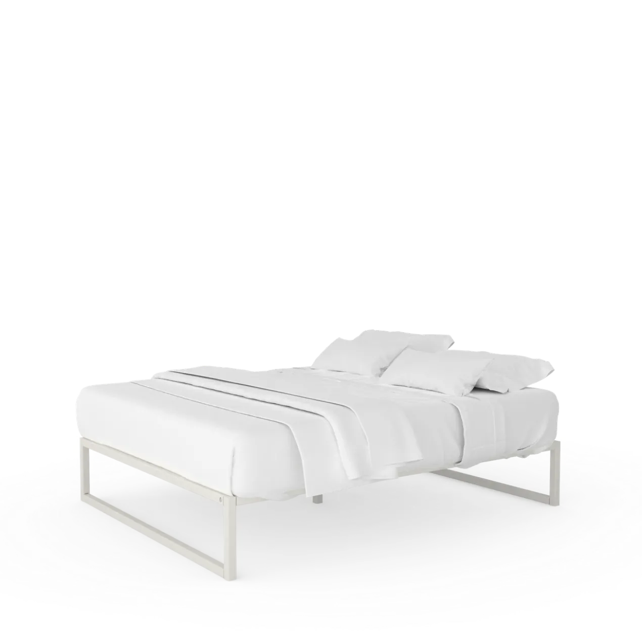 Stalen bedframe °01 | Wit 160 x 200 cm