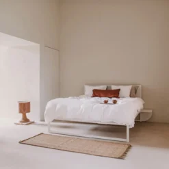 Stalen bedframe °01 | Wit 90 x 210 cm