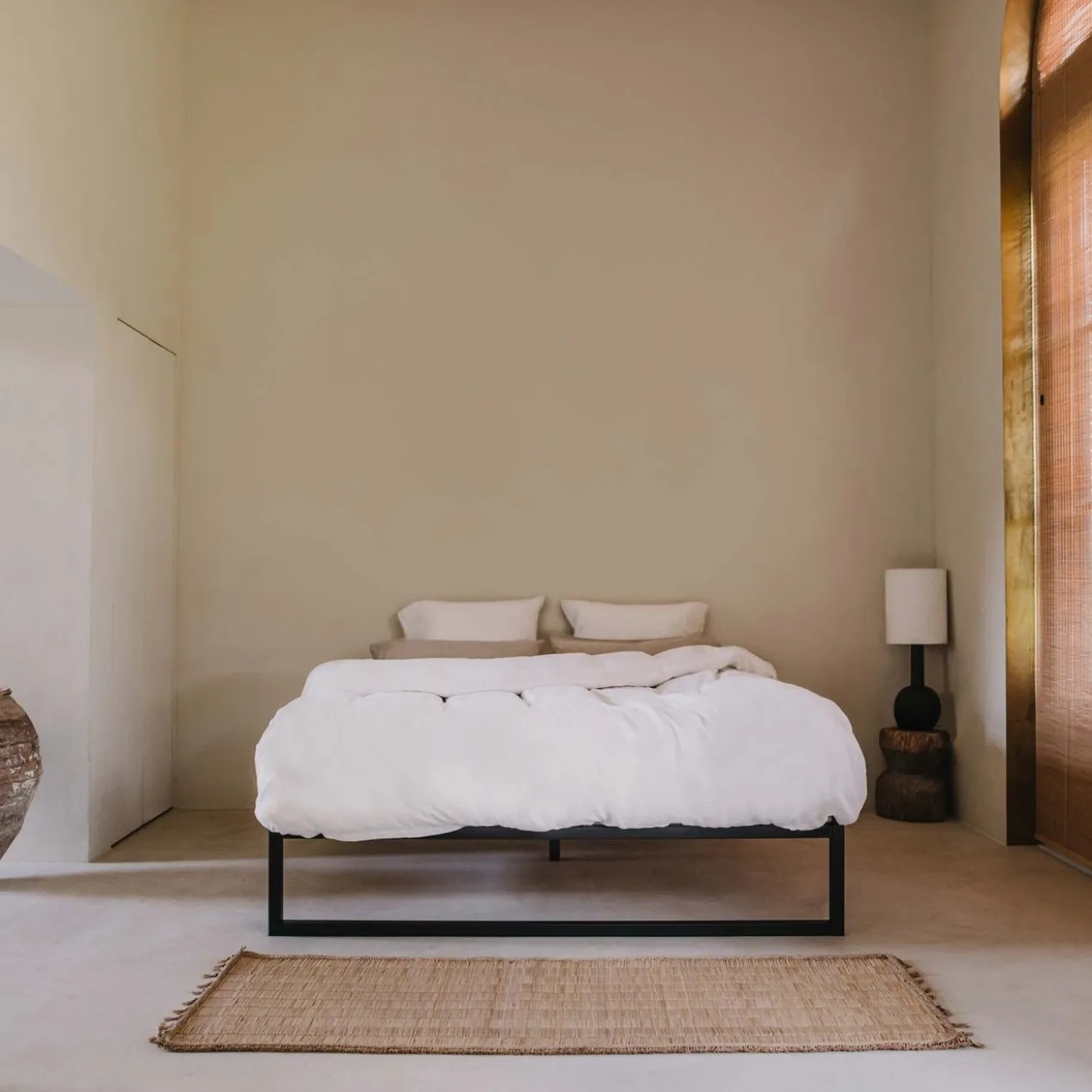 Stalen bedframe °01 | Zwart 200 x 200 cm