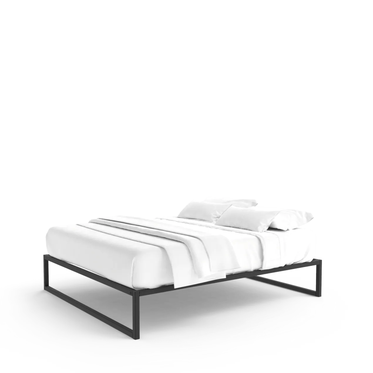 Stalen bedframe °01 | Zwart 200 x 220 cm