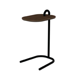 Stand by Me bijzettafel Oak Walnut (49cm hoog) - RAL9005 Jet Black
