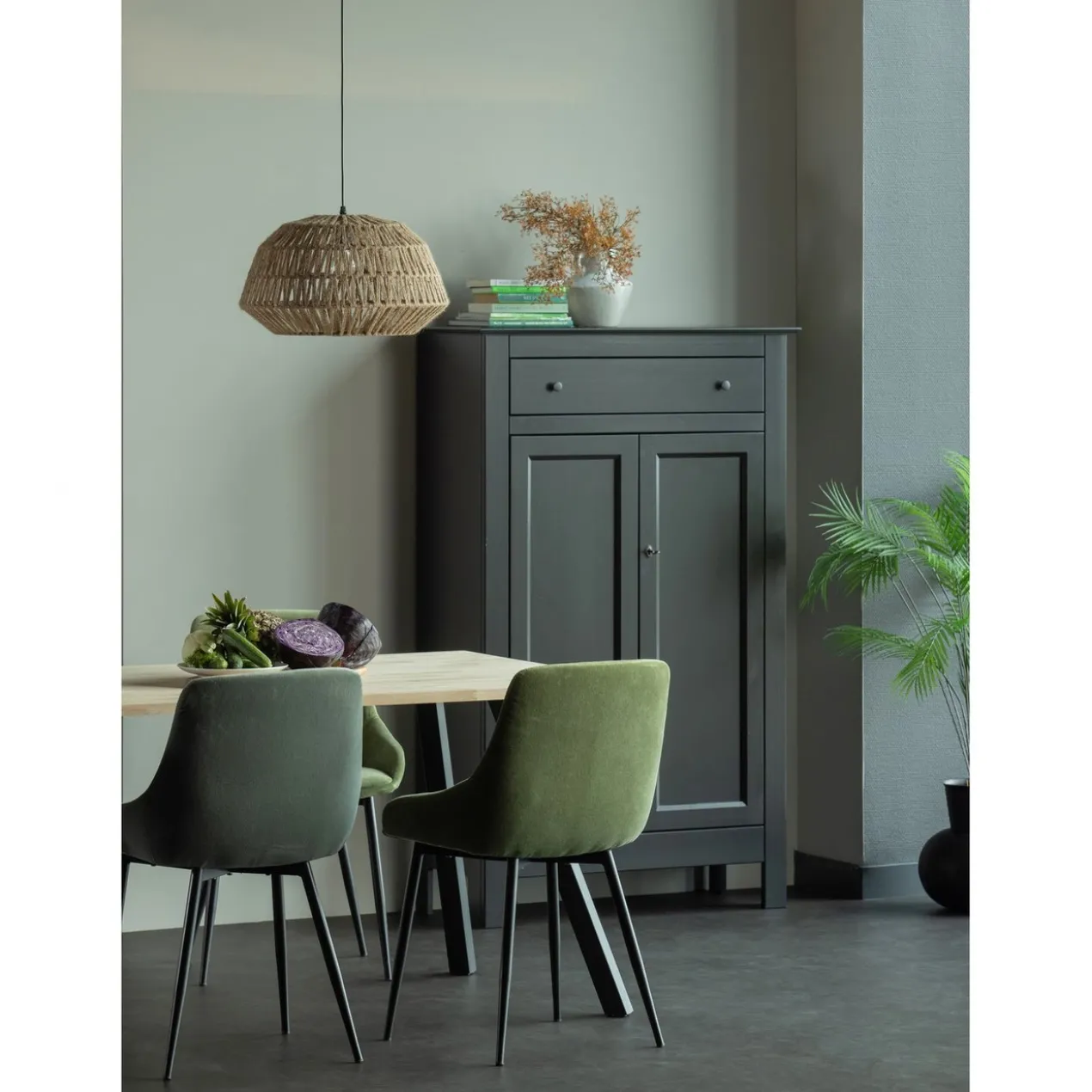 2-standen poot vierkant kd metaal 1 stuks