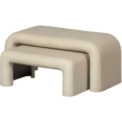 Stani salontafels betonlook naturel - set van 2