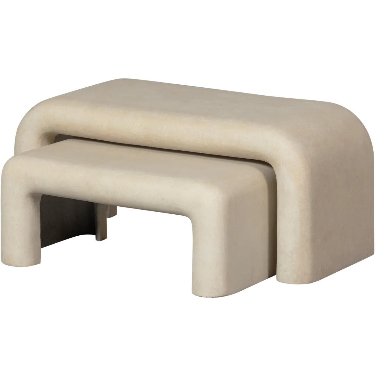 Stani salontafels betonlook naturel - set van 2
