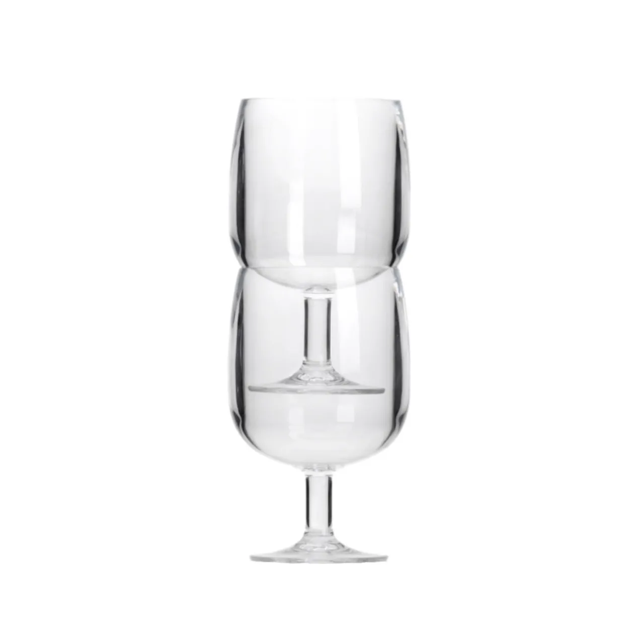 Stapelbaar Wijnglas Polycarbonaat - set van 2