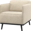Statement fauteuil met arm beige melange