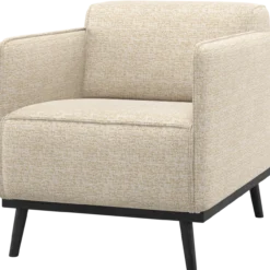 Statement fauteuil met arm beige melange