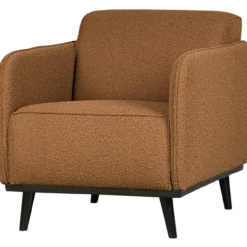 Statement fauteuil met arm boucle butter
