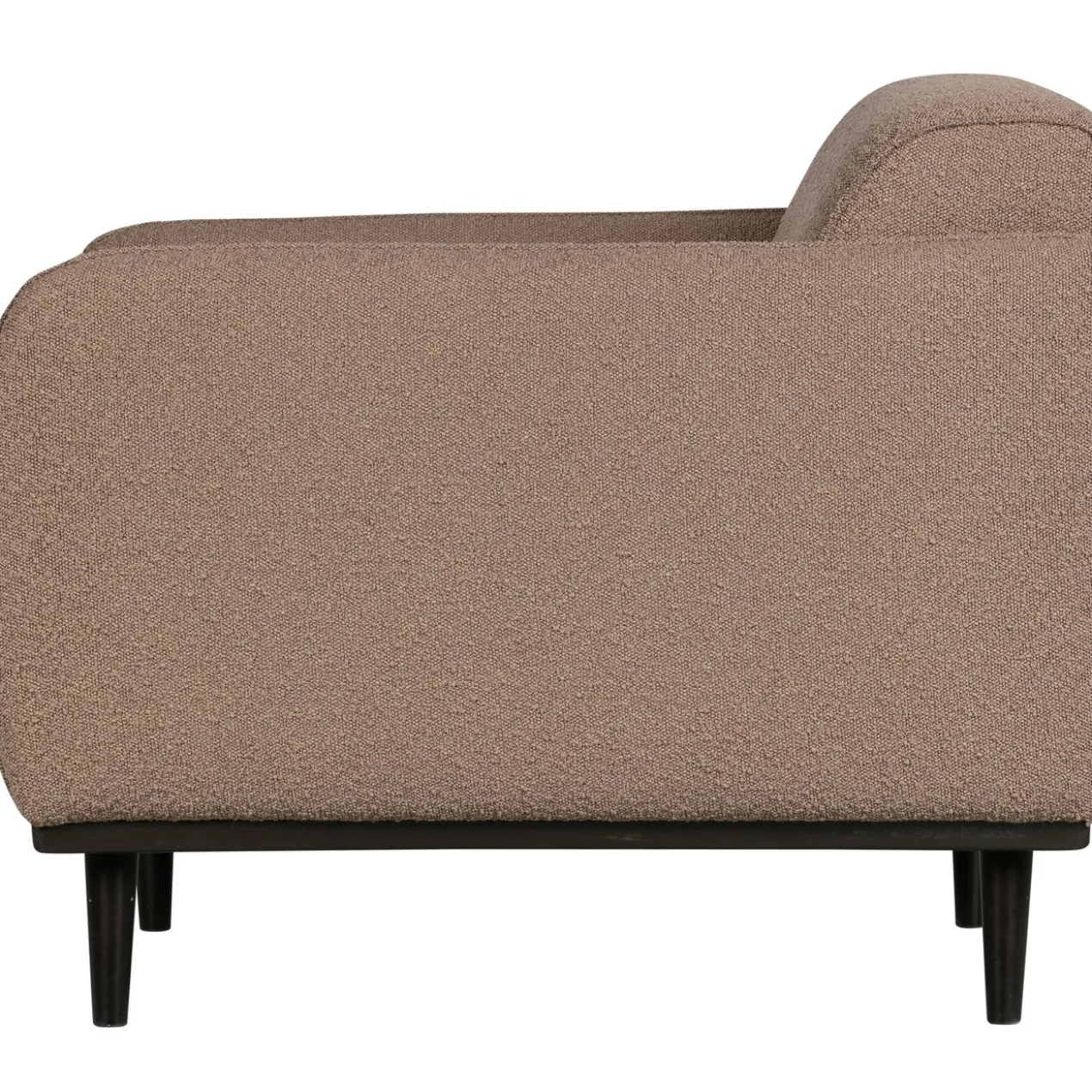 Statement fauteuil met arm boucle nougat