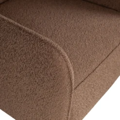 Statement fauteuil met arm boucle nougat