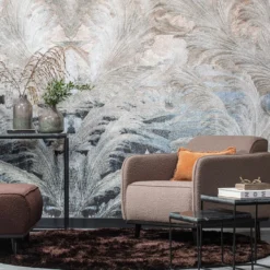 Statement fauteuil met arm boucle nougat