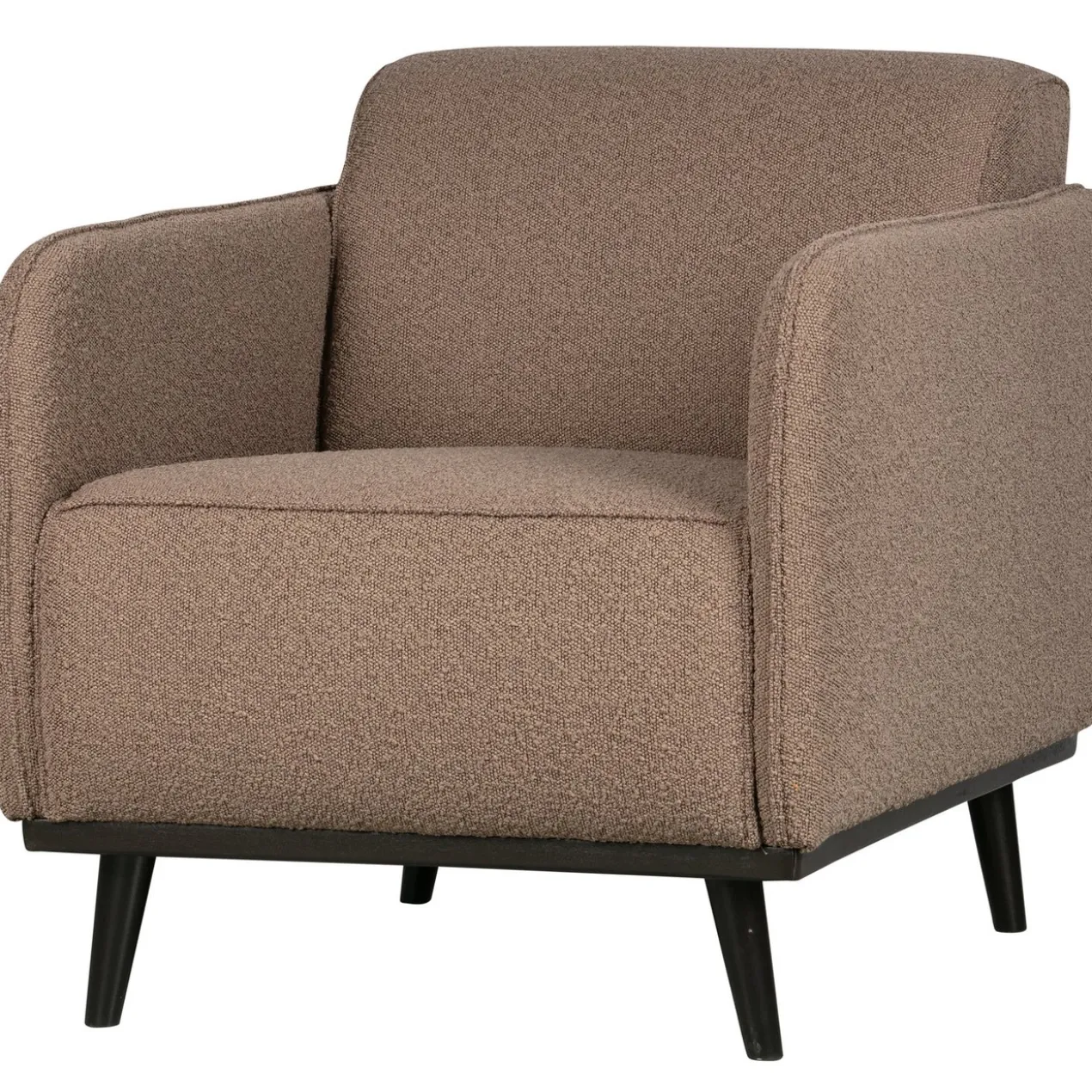 Statement fauteuil met arm boucle nougat