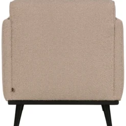 Statement fauteuil met arm boucle beige